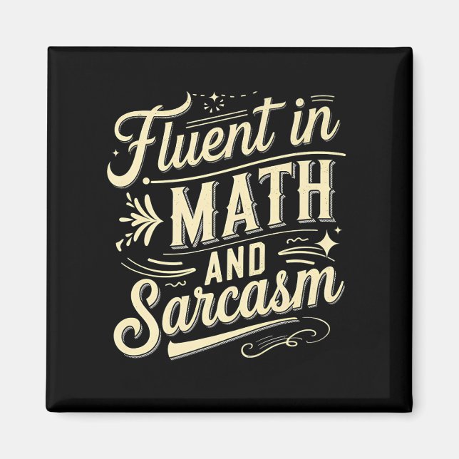 Aimant Fluent Dans Les Maths Et Sarcasme Drôle Appréciati (Devant)
