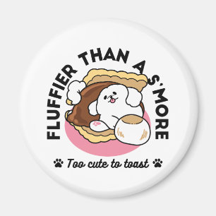Aimant Fluffier Tha’more - Chien mignon et Pun de dessert