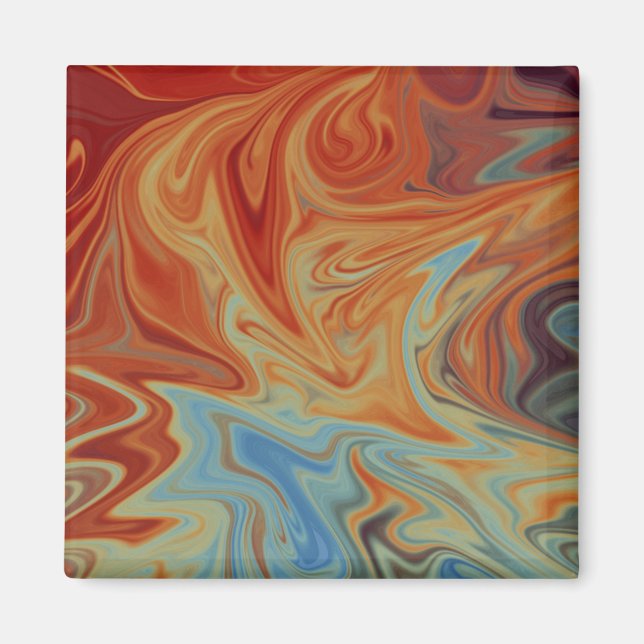 Aimant Fluid abstract pattern (Devant)