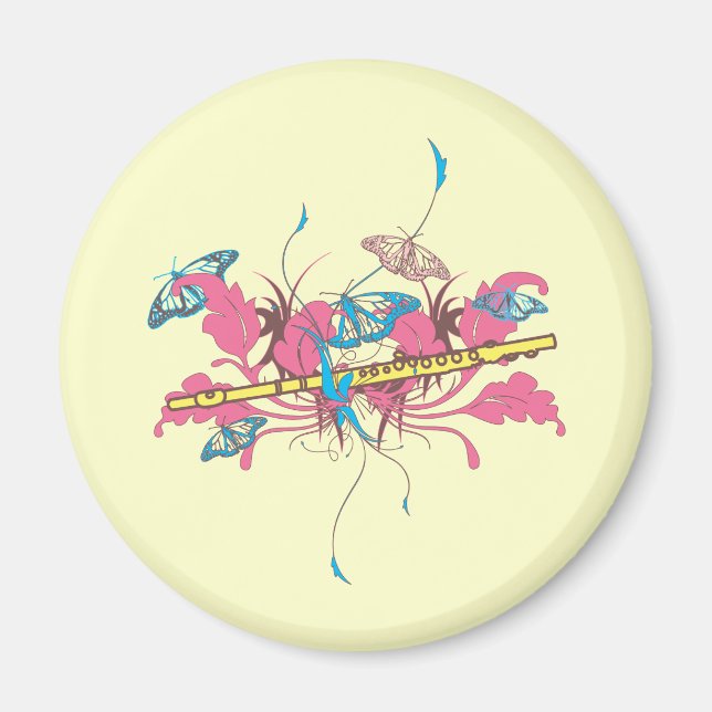 Aimant Flûte papillon (Devant)