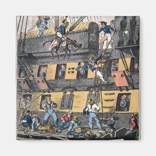 Aimant Flying Artillery or A Horse Marine (colour engravi (Devant)