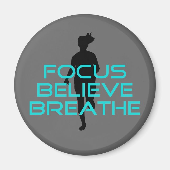 Aimant Focus Croire Breathe Aqua (Devant)