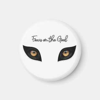 Aimant Focus on the Goal - Intense Leopard Eyes Art