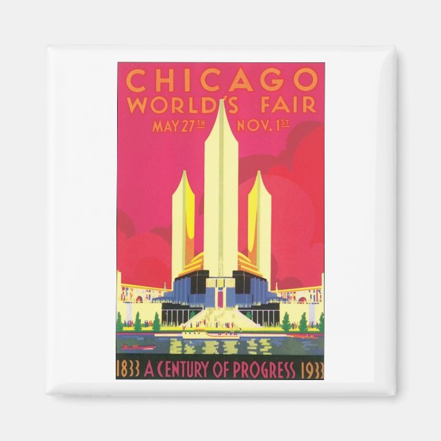 Aimant Foire mondiale de Chicago, 1933 (Devant)