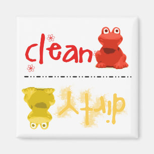 Aimant fol de lave-vaisselle de grenouilles