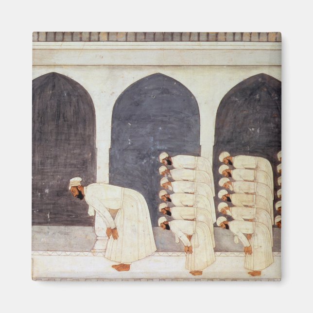 Aimant Folio.38a Un prince mogul dans une mosquée menant  (Devant)