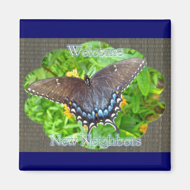 Aimant Foncé Phase Tigre Swallowtail Butterfly Anniversai (Devant)