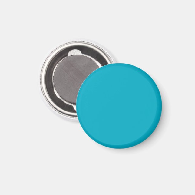 Aimant Fond bleu vif uni avec une texture lisse (Recto/Verso)