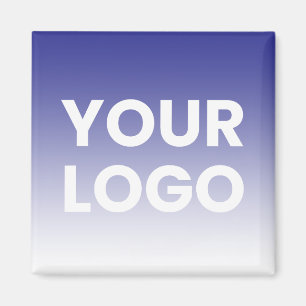 Aimant Fond de couleur Dégradé blanc et votre logo