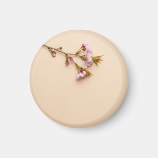 Aimant Fond de fleurs de cerisier et de marguerite