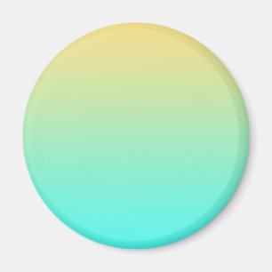 Aimant Fond dégradé pastel turquoise jaune