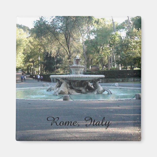 Aimant Fontaine dans le jardin de Villa Borghese, Rome Ma (Devant)