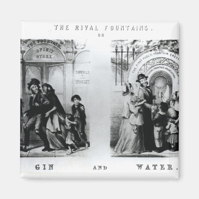 Aimant Fontaines de Rival ou Gin and Water (Devant)