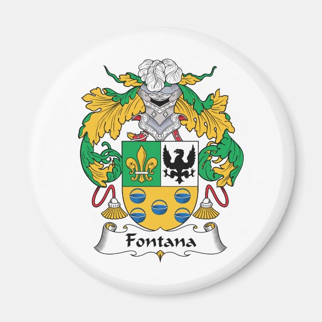 Aimant Fontana Family Crest (Devant)
