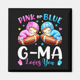 Aimant Footbal de révélation du sexe du bébé g-ma rose ou