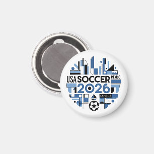 Aimant Football 2026 USA, Canada, Mexique