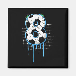Aimant Football 8 Ans Crème Glacée Goutte Jeunesse 8ème A