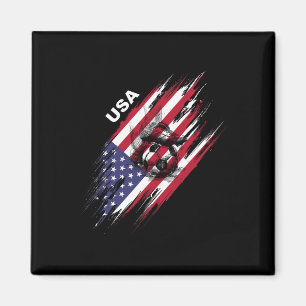 Aimant Football américain drapeau américain Usa Soccer 