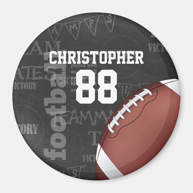 Aimant Football américain Personalized Chalkboard (Devant)