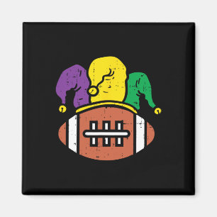 Aimant Football américain Rug Mardi Gras Célébration du c