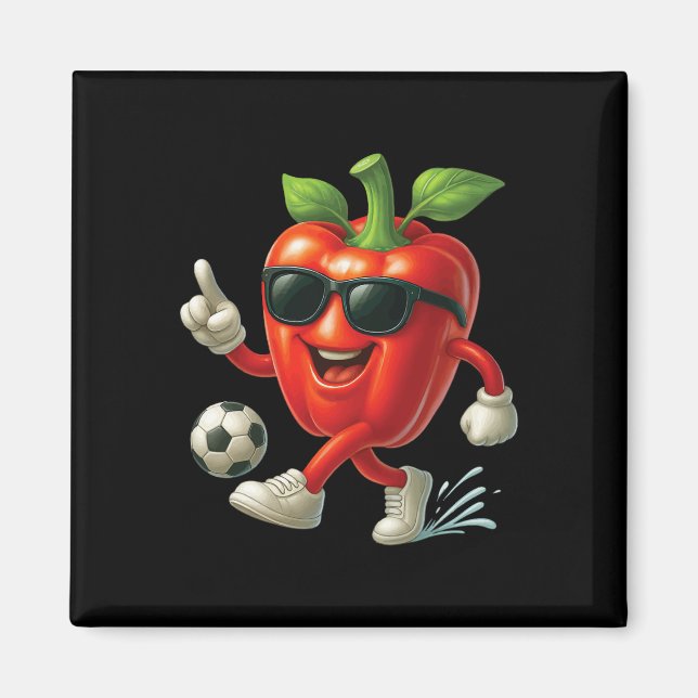 Aimant Football au poivron (Devant)