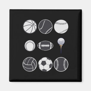 Aimant Football baseball soccer volleyball basketball