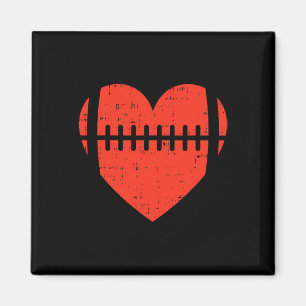 Aimant Football Coeur Valentines Journée Cool Sports Amat