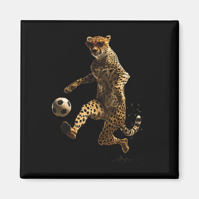 Aimant Football de guépard (Devant)