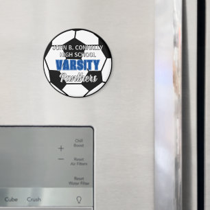 Aimant Football Varsity sur mesure Lycée Bleu