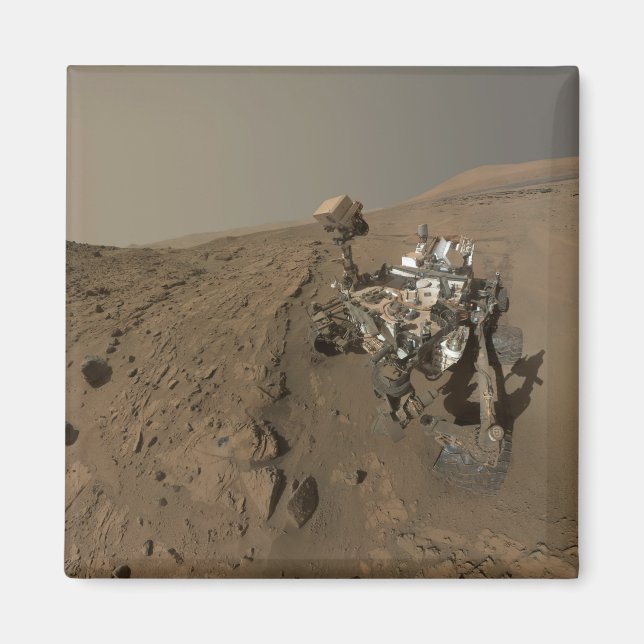 Aimant Forage Mars Curiosity Red Martian Paysage (Devant)