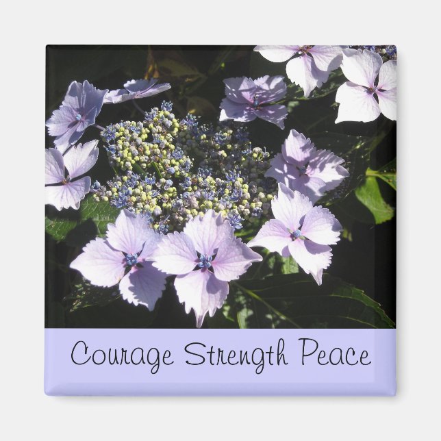 Aimant Force - Hydrangeas Mauves (Devant)
