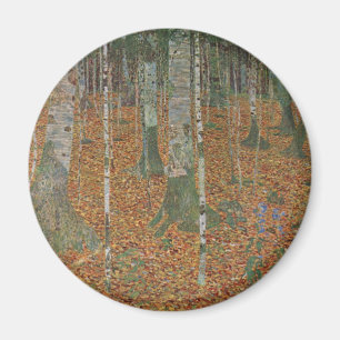 Aimant Forêt de bouleaux par Gustav Klimt, Art Nouveau vi