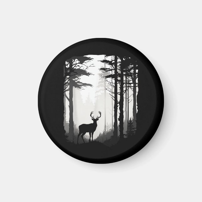 Aimant Forêt de cerfs faune (Devant)