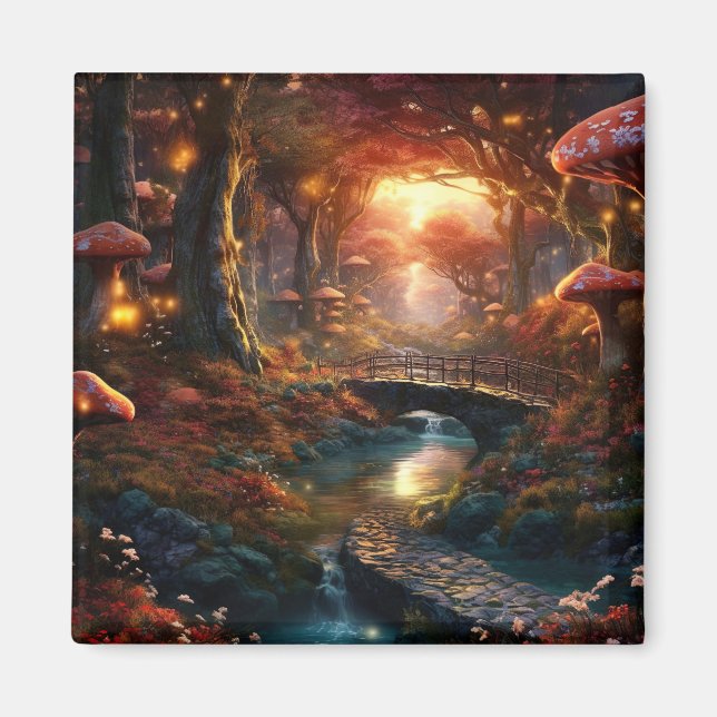 Aimant Forêt de champignons Fairytale (Devant)