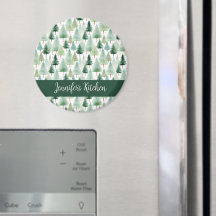 Forêt d'hiver vintage personnalisée