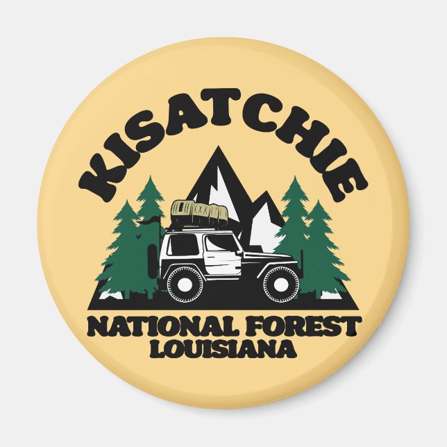 Aimant Forêt nationale de Kisatchie Louisiane (Devant)
