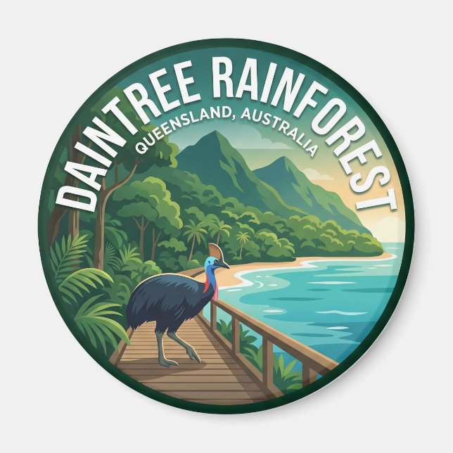 Aimant Forêt tropicale de Daintree Australie (Devant)