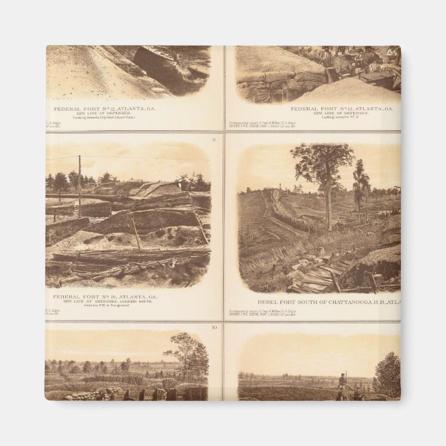 Aimant Forêts, batteries, Atlanta, Ga (Devant)