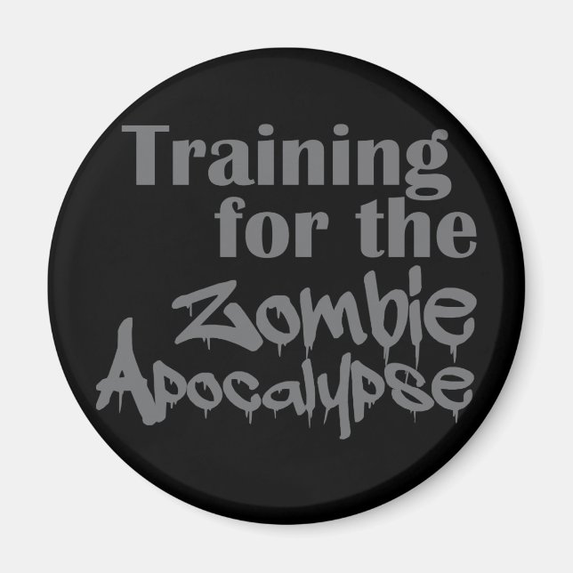Aimant Formation Pour Zombie Apocalypse Drôle (Devant)