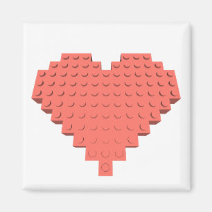 Aimant Forme cardiaque Valentines