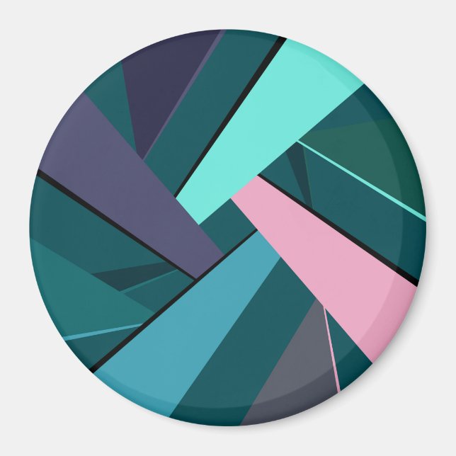 Aimant Forme géométrique Abstraite 6 (Devant)