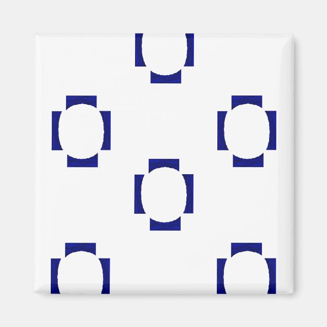 Aimant formes décoratives en blanc (Devant)