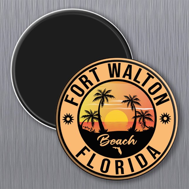 Aimant Fort Walton Florida Souvenir Vintage voyage (Créateur téléchargé)