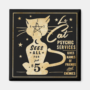 Aimant Fortune vintage indiquant la conception - Le Cat