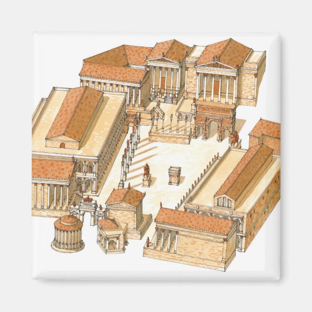 Aimant Forum impérial. Rome. Vue aérienne (Devant)