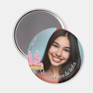 Aimant Foto Nombre Fiesta de Quince Años