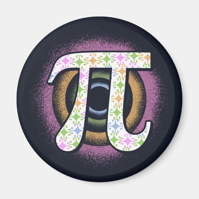 Aimant Fou de maths pour le jour de Pi  (Devant)