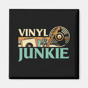 Aimant Fou de vinyle LP Disques Platine DJ Musique à coll