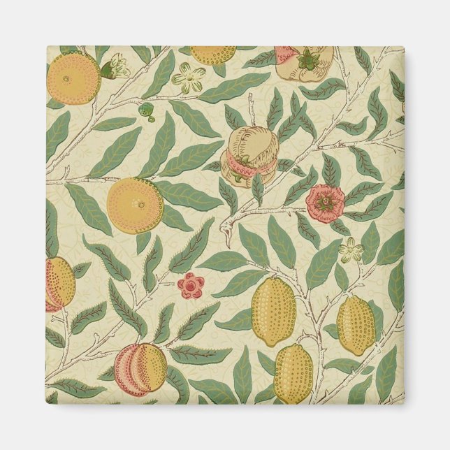 Aimant Four Fruit, William Morris (Devant)