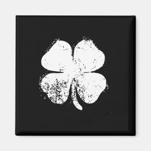 Aimant Four Leaf Clover Vintage Saint Patrick Day Cadeau